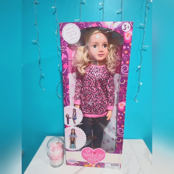 Great Gift NEW AMERICAN DREAMS Giant Big 27" Walking Doll UNEEDA - Picture 5 of 7